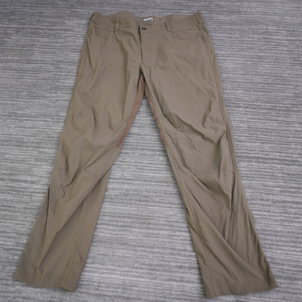 Marmot Mens Hiking Pants Size 40 Fit 41x31.5 Brown Nylon Stretch Outdoor